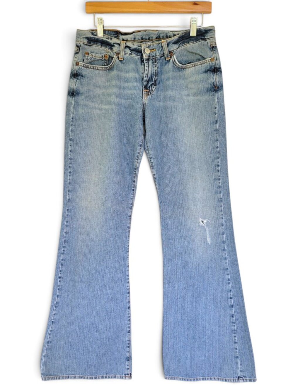 Lucky Brand Vintage Deadstock Distressed Bootcut Low Rise Sweet ‘N Low Blue Jean